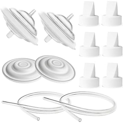 Nenesupply Pump Parts Compatible with Spectra S1 S2 9 Plus Breastpump Replace Backflow Protector Membrane Duckbill Valve Tube Not Original Spectra Replacement Pump Parts