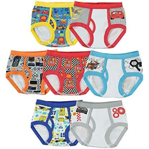 Disney boys Pixar Cars 100% Cotton Underwear With Lightning Mcqueen, Mater, Cruz & More Sizes 18m, 2/3t, 4t, 4, 6 and 8