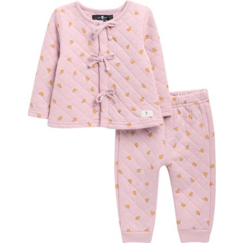 7 For All Mankind Quilted Jacket & Pants Set (3-6 Mo)