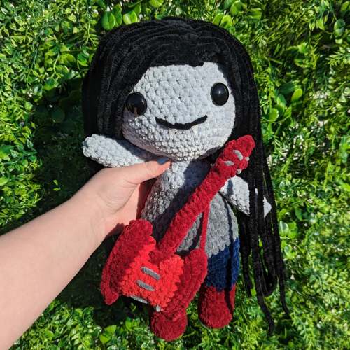 MADE TO ORDER Jumbo Marceline the Vampire Queen Crochet Plushie