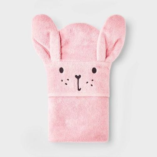 Baby hooded Bath Towel - Cloud Island™ Pink Bunny