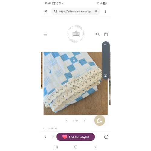 Grandma's Goose QUILTED 6 Layer Gauze Blanket