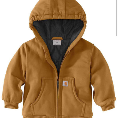 Carhartt Infant Boys' Insulated Hooded Canvas Jacket | Boot Barn