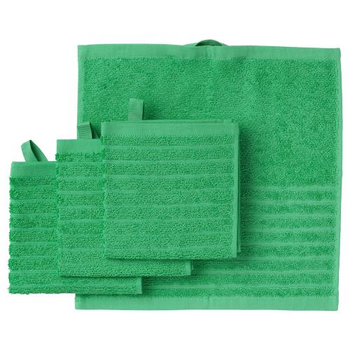 VÅGSJÖN Washcloth - bright green 12x12 "