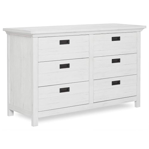 Evolur Waverly Double Dresser in Weathered White