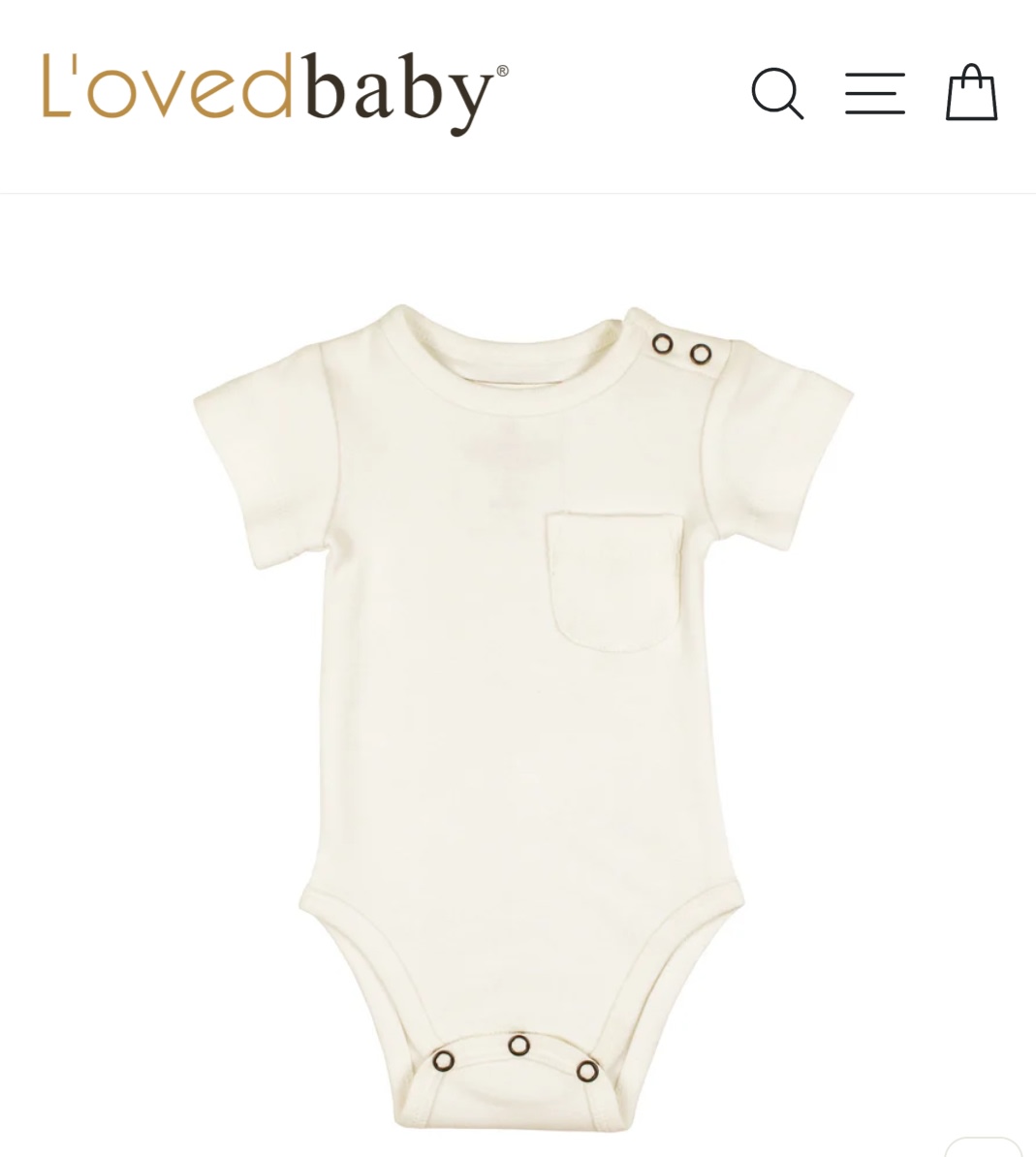 Organic Short-Sleeve Bodysuit – L'ovedbaby