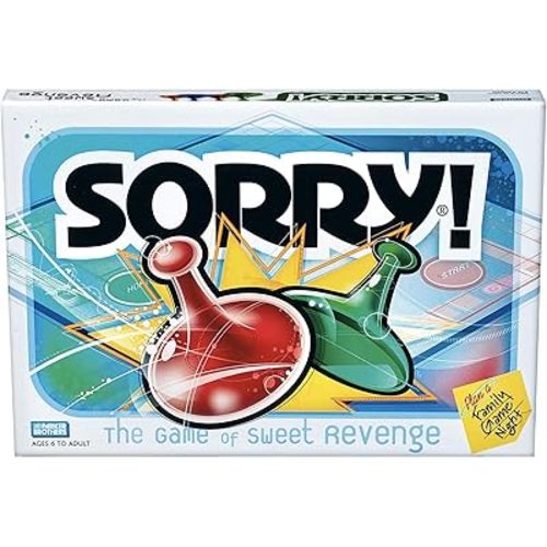 Hasbro Gaming Sorry! Family Board Games for Kids and Adults, 2 to 4 Players, Ages 6 and Up (Amazon Exclusive)