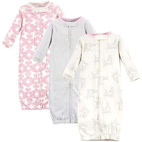 Touched by Nature Baby Organic Cotton Zipper Gowns