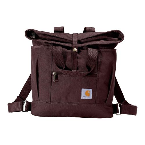 Carhartt Convertible Backpack Tote Bag, Durable with Adjustable Backpack Straps and Laptop Sleeve, Convertible Backpack Tote (Port)