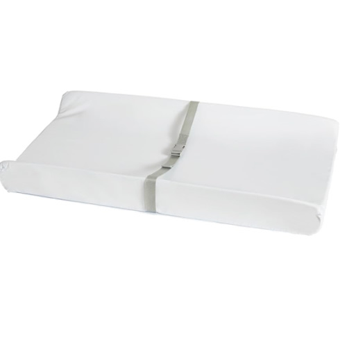 Munchkin Secure Grip Baby Diaper Changing Pad for Dresser, Waterproof and Wipeable, Contoured, Standard Size (16" x 31"), White