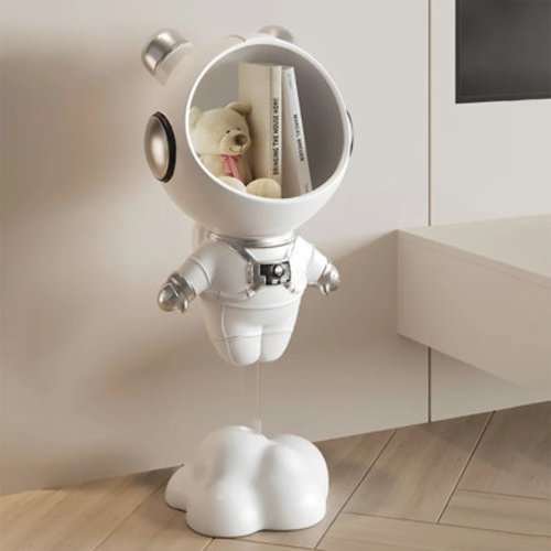 Latitude Run® Modern White Astronaut Side Table Floor Figurine End Table Storage Decoration | Wayfair