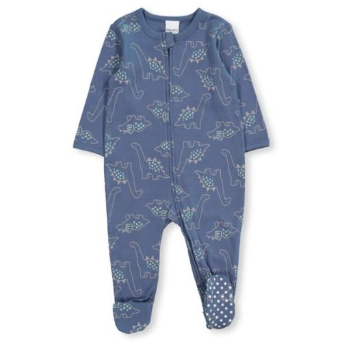 Dark Blue Baby Cotton 2-Way Zip Romper | Best&Less™ Online