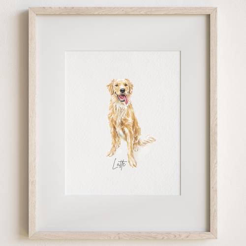 Mini Custom Watercolor Pet Portrait, Dog Portraits from Photos,Dog Portraits From Photos, Pet Painting, Custom Tiny Paintings, Miniature