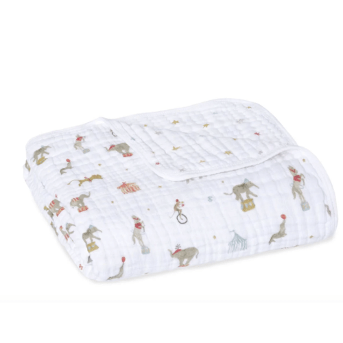 Elephant Circus Cotton Muslin Blanket | aden + anais