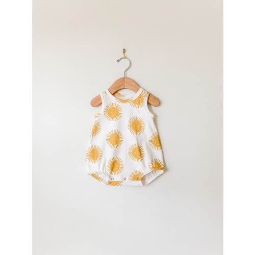 Sunshine baby romper // Organic baby clothes // baby clothing / baby playsuit / baby clothing / bubble romper / summer baby clothes