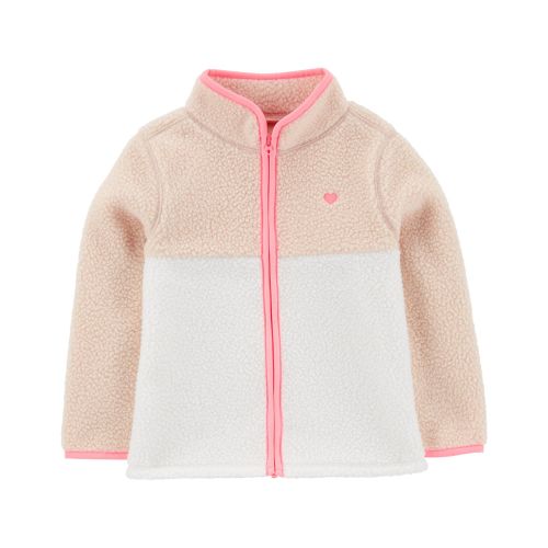 Baby Embroidered Teddy-Fleece Jacket