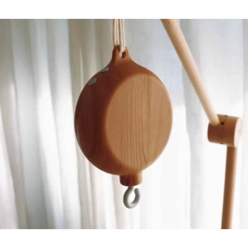 Baby mobile music box. Wood music box for crib mobile. Rotating mechanism. Spinning motion for mobile. Baby mobile motor with 35 melodies.