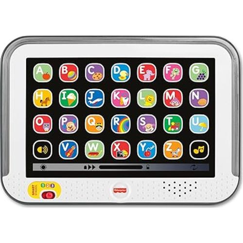 Fisher-Price Toddler Learning Toy Laugh & Learn Smart Stages Tablet Pretend Computer with Music & Lights for Kids Ages 1+ Years