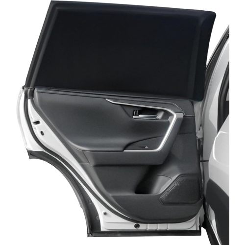 Car Window Shades, 2 Pack Side Car Window Sun Shades for Camping, UV Protection Breathable Mesh Baby Window Covers, Window Screen for Car, Truck, SUV, Protect Privacy for Kids, Family (39.8"x18.9")