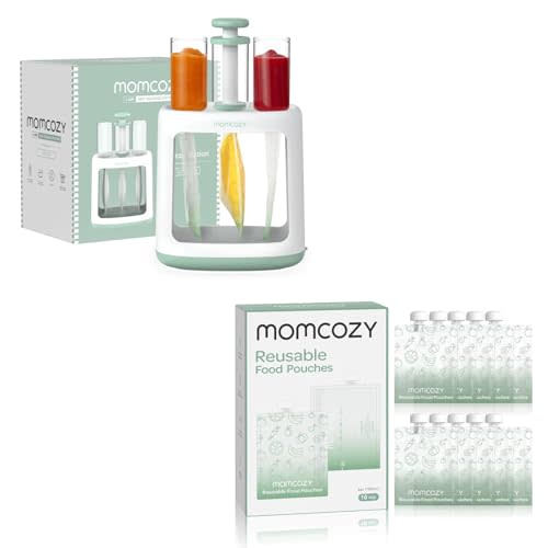 Momcozy Squeeze Station+ 5oz Reusable Food Pouches