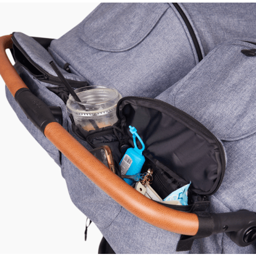 Zoe Twinᵛ² Double Stroller Organizer - in Black