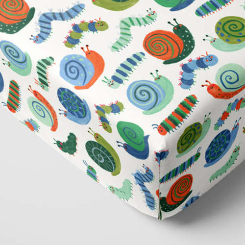 Inchin' Along Fitted Crib Sheet