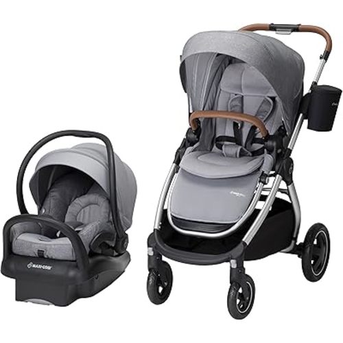 Maxi-Cosi Adorra 2.0 5-in-1 Modular Travel System with Mico Max 30 Infant Car Seat, Nomad Grey
