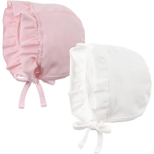Lovely Baby Girl Hospital Hat Soft Cotton Newborn Beanie Winter Baby Hats for Infant Girls