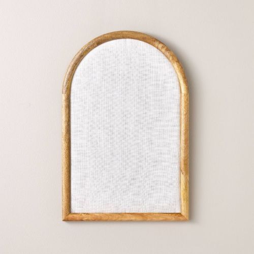 Arched 16"x24" Wood Framed Fabric Bulletin Board - Hearth & Hand™ With Magnolia