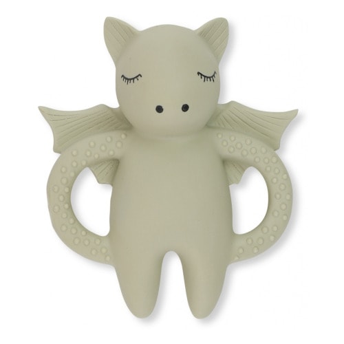 Bat teething ring | Light grey
