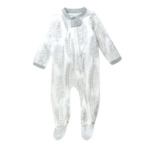 HonestBaby Sleep & Play Footed One-piece Pajama Sleeper 100% Organic Cotton, Baby Boys