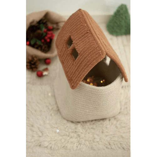 STORAGE BASKET HOUSE TOFFEE