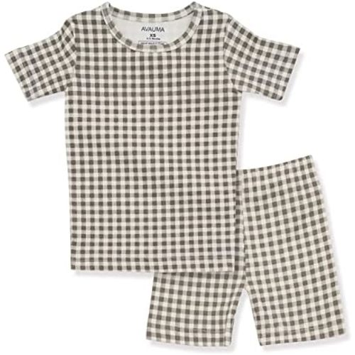 AVAUMA Baby Boys Girls Pajama Set 6M-7T Kids Cute Toddler Snug fit Pattern Design Pjs Cotton Sleepwear