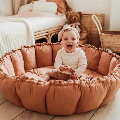 Play + Go - Organic Bloom Baby Playmat - Tawny Brown
