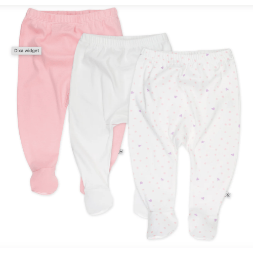 3-Pack Organic Cotton Footed Pants | Honest Baby Clothing