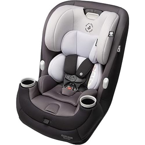 Maxi-Cosi Pria All-in-One Convertible Car Seat, Rear Facing Car Seat for Infants from 4-40 lbs, Forward Facing Car Seat up to 100 lbs in Booster Seat Mode, Blackened Pearl