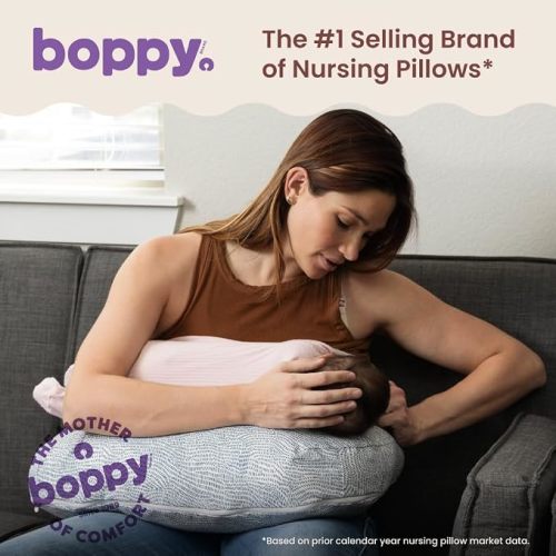 Boppy Nursing Pillow – Firm Ergonomic Support for Breast & Bottle Feeding