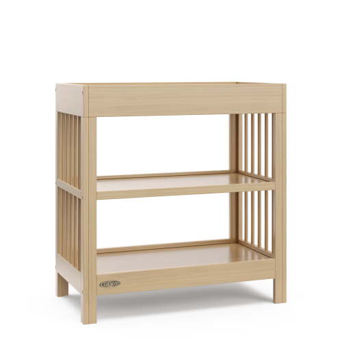 Graco Teddi Infant Wood Changing Table with Changing Pad, Driftwood