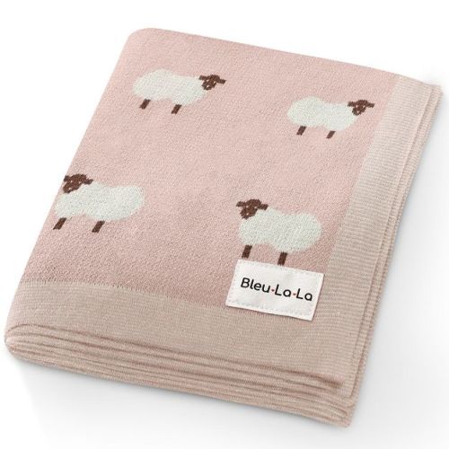 100% Luxury Cotton Knit Swaddle Receiving Blanket for Newborns and Infant Boys and Girls
