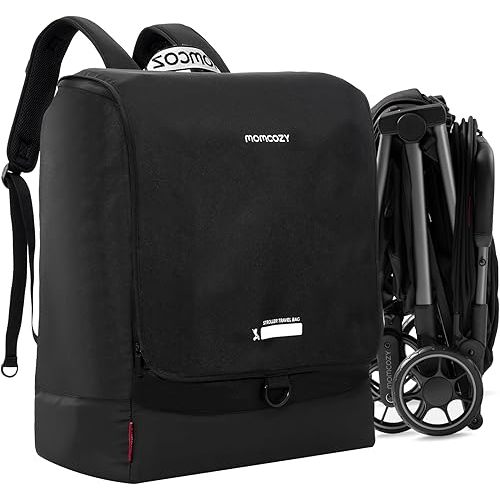 Momcozy Stroller Travel Bag for Airplane | Suit ClickGo Stroller | Compatible with Strollers Folded Dimensions of 22.1 X 17.3 X 9.8 Inch | Fit Most Major Brand | Hand-held ＆ Back-carrying