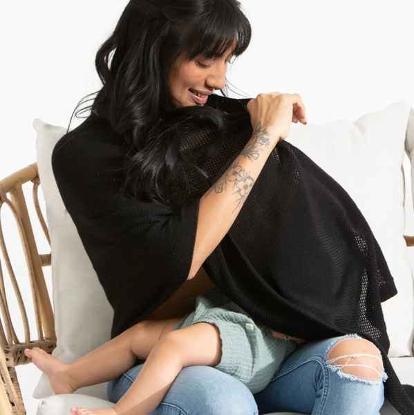 Black Cocoon Breathable Nursing Cover