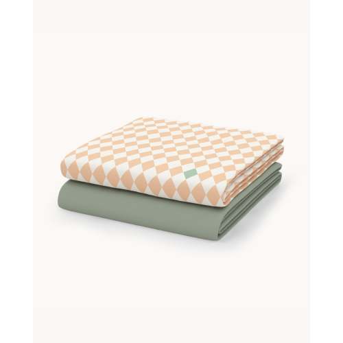 Spark Crib Sheet Set - Nestig Mini Crib / Sage