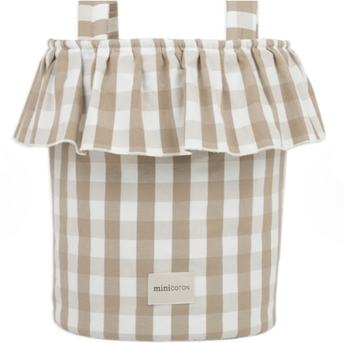 Basket Vichy - Oak + White - PRE ORDER - Minicoton