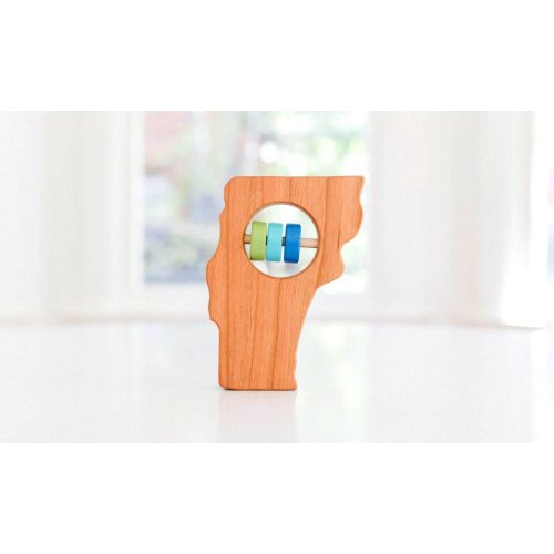 Vermont State Wooden Baby Rattle™