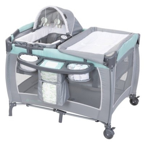 Baby Trend Lil Snooze Deluxe III Nursery Center Playard - Cozy Mint