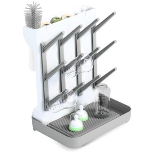 Smasener Baby Bottle Drying Racks, Large Vertical Bottle Drying Racks, Space-Saving Vertical Drying Racks for Cleaning Bottles and Pump Parts (Gray)