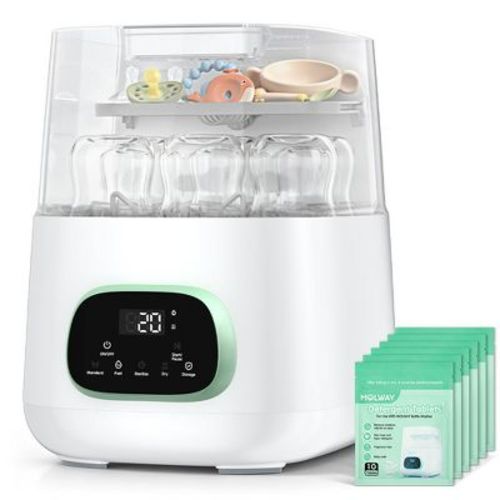 Kmaier All in One Baby Bottle Care Machine Wash,Sterilizer And Dryer