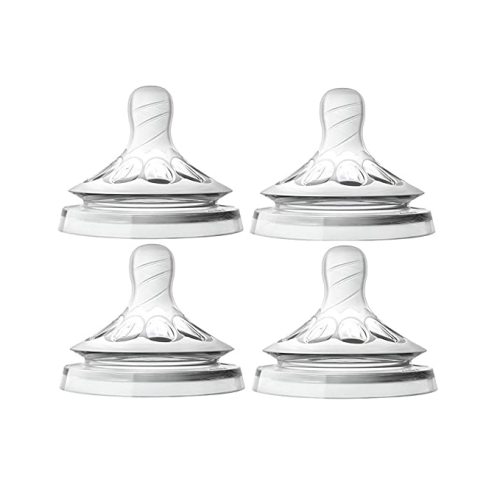 Philips Avent Natural Nipple Newborn Flow - 4 Count (Pack of 1 )