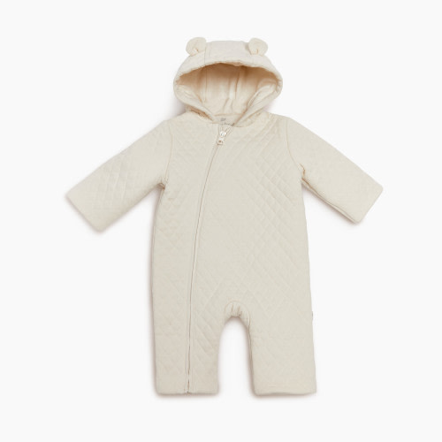 Tiny Kind Quilted Bunting Suit - Birch, 0-3 M