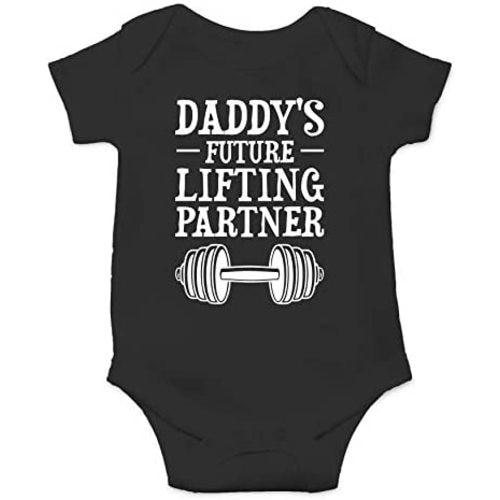 Daddy's Future Lifting Partner - Funny Baby Essentials Bodysuit - Newborn Boy Girl Clothes